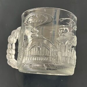 DC Batman Embossed Clear Glass Mug